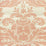 Quadrille Monty On Grasscloth Pale Shrimp Wallpaper Sample 302150R-05