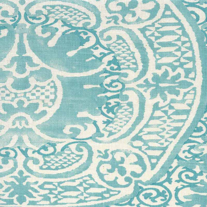 Quadrille Veneto Venice Blue Fabric Sample 302205F