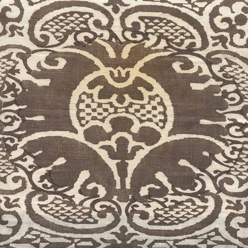 Quadrille Veneto Brown Fabric 302207F