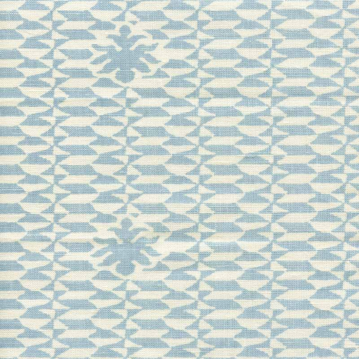 Quadrille Carlo Ii Neutral Soft Windsor Blue Fabric Sample 302230B-03