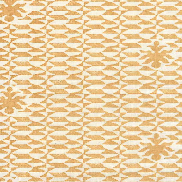 Quadrille Carlo Ii Maize Fabric Sample 302234F