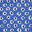 Quadrille Moroc Pacific Blue Navy On Oyster Fabric Sample 302272P