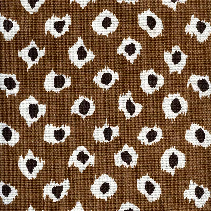 Quadrille Moroc New Tobacco Brown Fabric 302273P