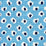 Quadrille Moroc Turquoise Navy On Oyster Fabric Sample 302276P