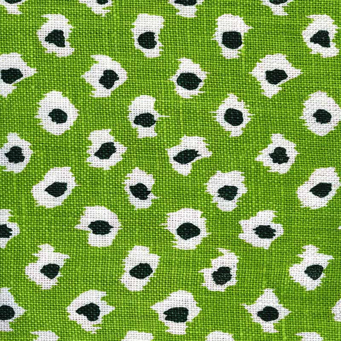 Quadrille Moroc Greens On Oyster Fabric Sample 302277P