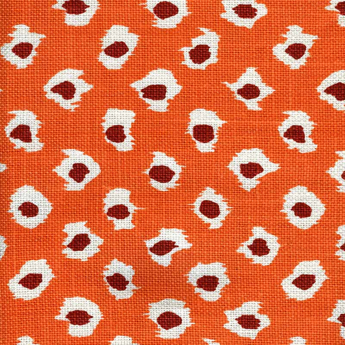 Quadrille Moroc Oranges On Oyster Fabric 302278P