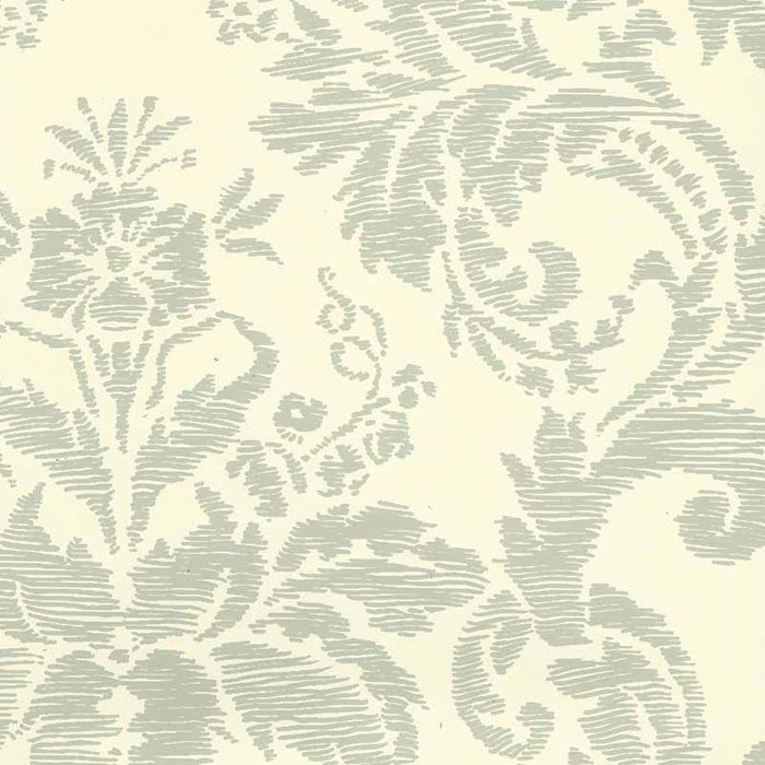 Quadrille Victoria French Green Wallpaper Sample 302310W