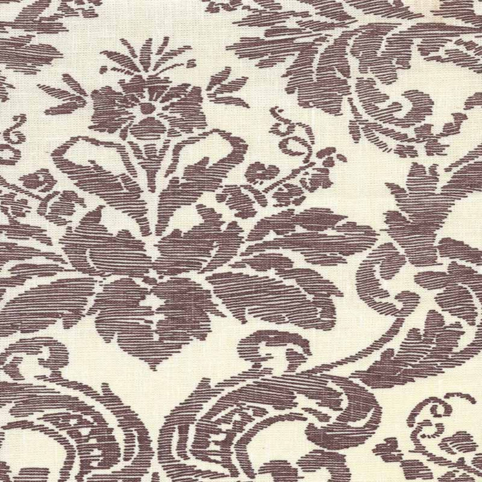 Quadrille Victoria Mocha Fabric 302319F-CU