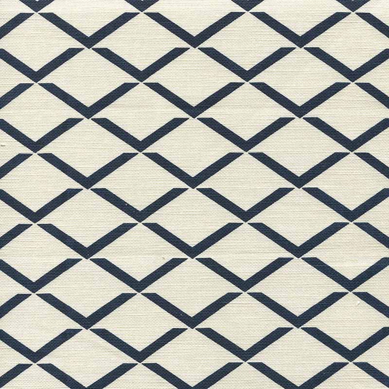 Quadrille Terrace Grande Navy Fabric 302332F