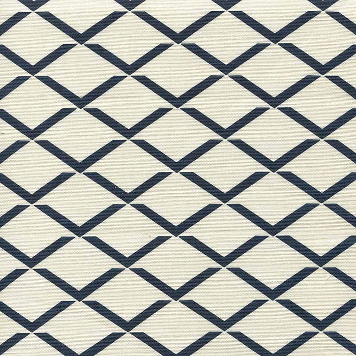 Quadrille Terrace Grande Navy Fabric Sample 302332F