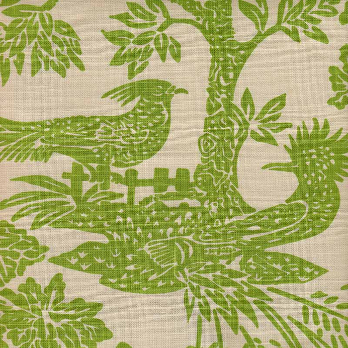 Quadrille Magic Garden Green Fabric Sample 302450T-03