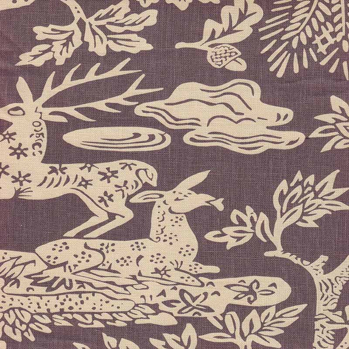 Quadrille Magic Garden Reverse Gray Fabric 302455T-05