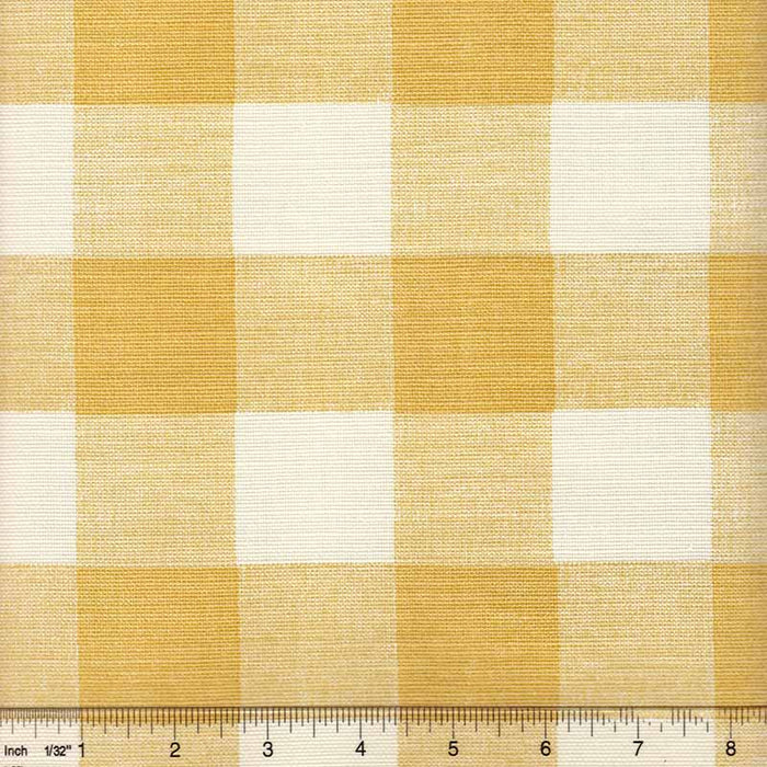 Quadrille Hingham Plaid Inca Gold Fabric Sample 302524F