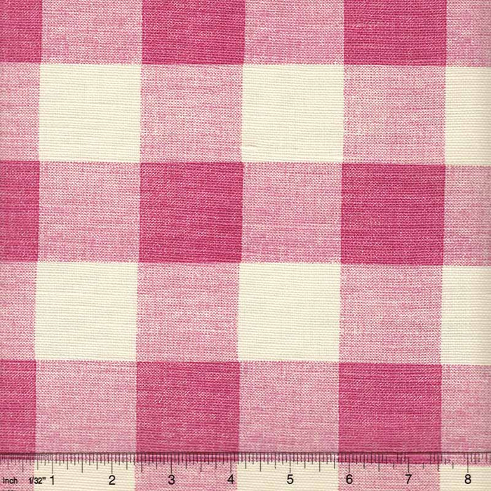 Quadrille Hingham Plaid Magenta Fabric 302525F