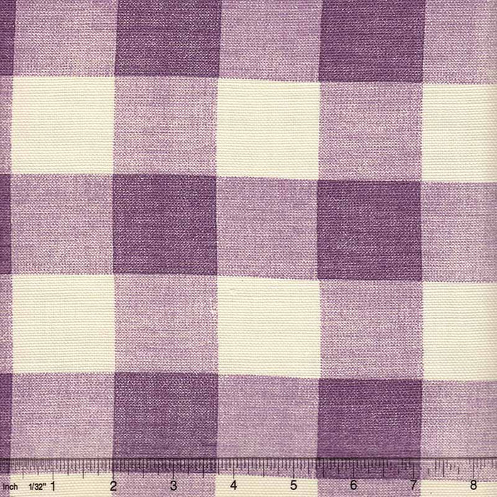 Quadrille Hingham Plaid Lilac Fabric Sample 302527F