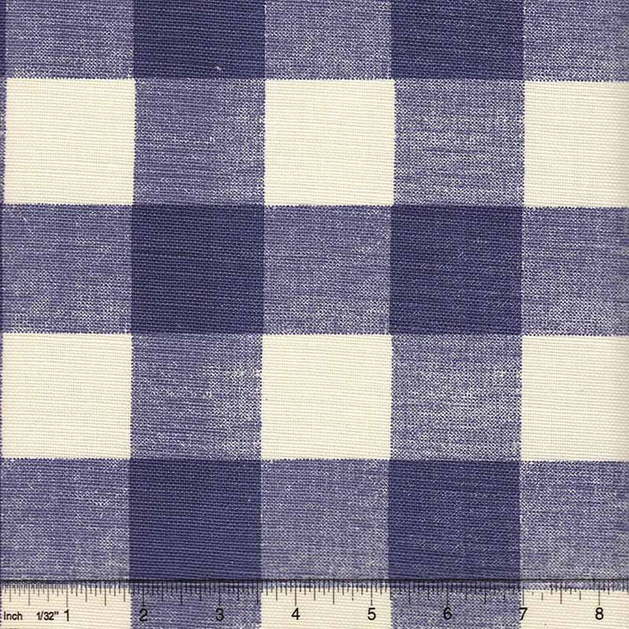 Quadrille Hingham Plaid New Navy Fabric 302528F