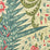 Quadrille Les Indiennes Multicolor Salmon Green Turquoise Fabric Sample 302650F