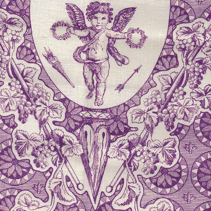 Quadrille Excelsior Purple Fabric Sample 302702F-CU