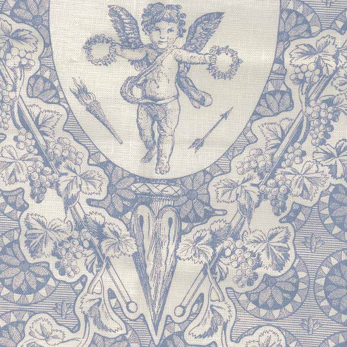 Quadrille Excelsior Lulworth Blue Fabric Sample 302704FWLC