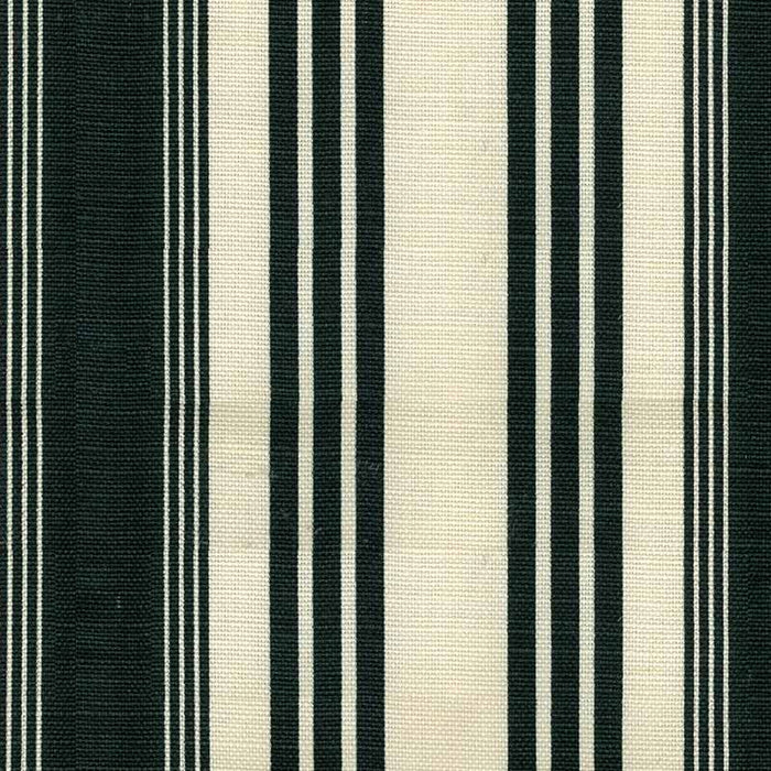 Quadrille Lane Stripe Noir Fabric 302742F