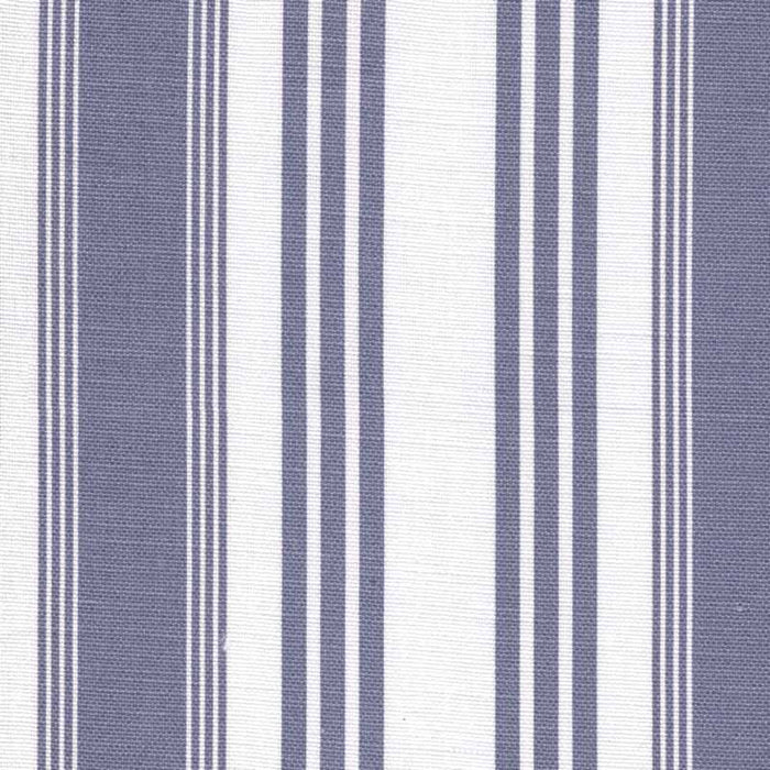 Quadrille Lane Stripe New Navy Fabric Sample 302746F