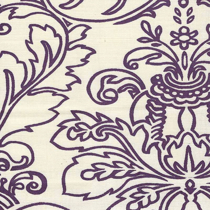 Quadrille Monty Outline Purple Fabric Sample 302754F