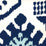 Quadrille Kazak New Navy Denim Blue Wallpaper Sample 302830W-05AWP