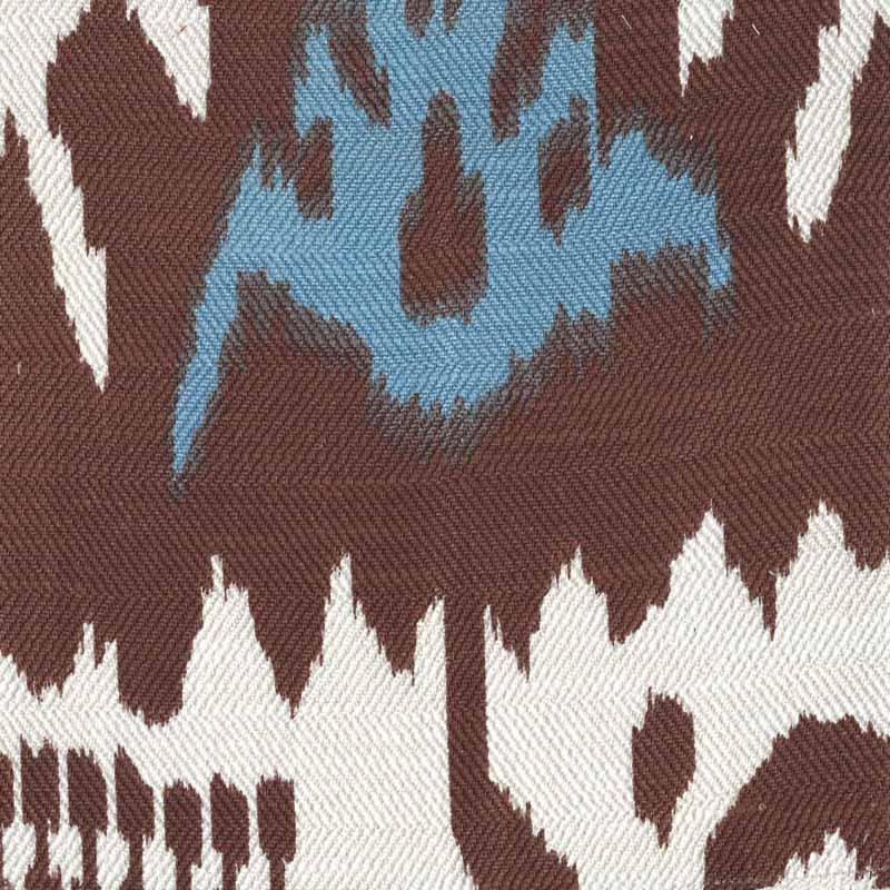 Quadrille Kazak Brown Celeste Fabric 302834F