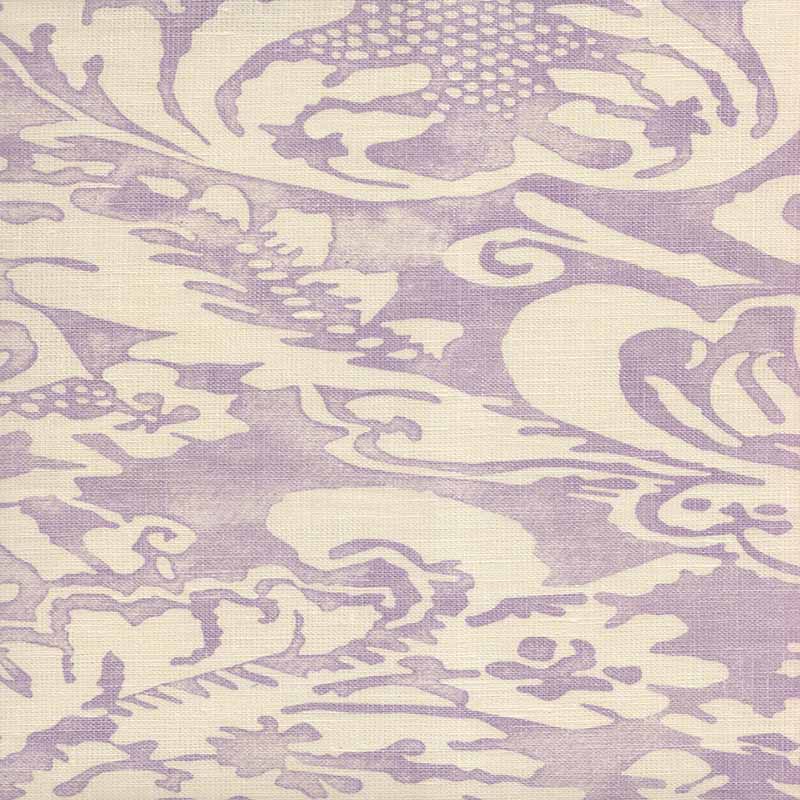 Quadrille Bromonte Reverse Neutral Soft Lavener Fabric 302850B-05