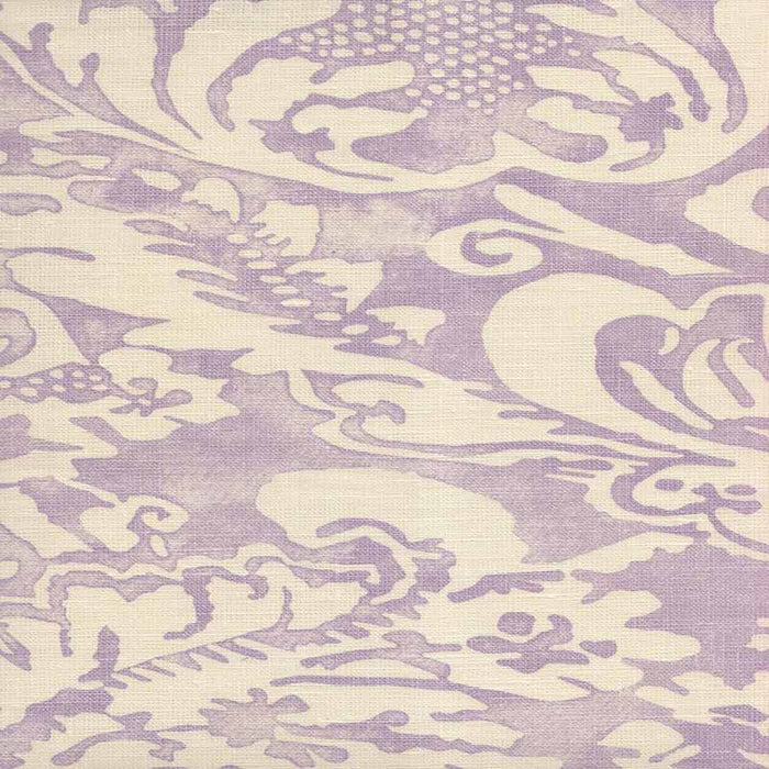 Quadrille Bromonte Reverse Neutral Soft Lavener Fabric Sample 302850B-05