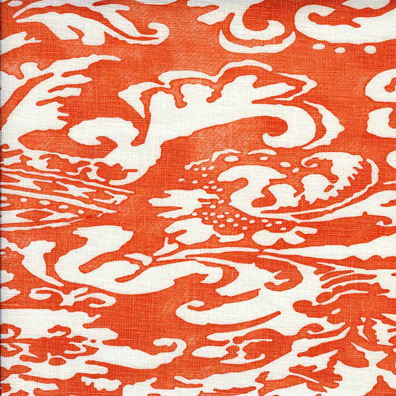 Quadrille Bromonte Reverse Terracotta Fabric 302859F