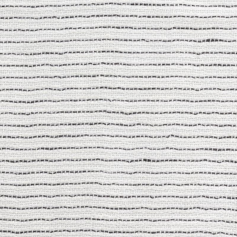 Holly Hunt Great Plains Linen Pinstripe Ink & White Fabric 3029/05