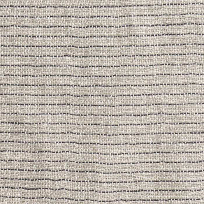 Holly Hunt Great Plains Linen Pinstripe Ink & Natural Fabric 3029/07