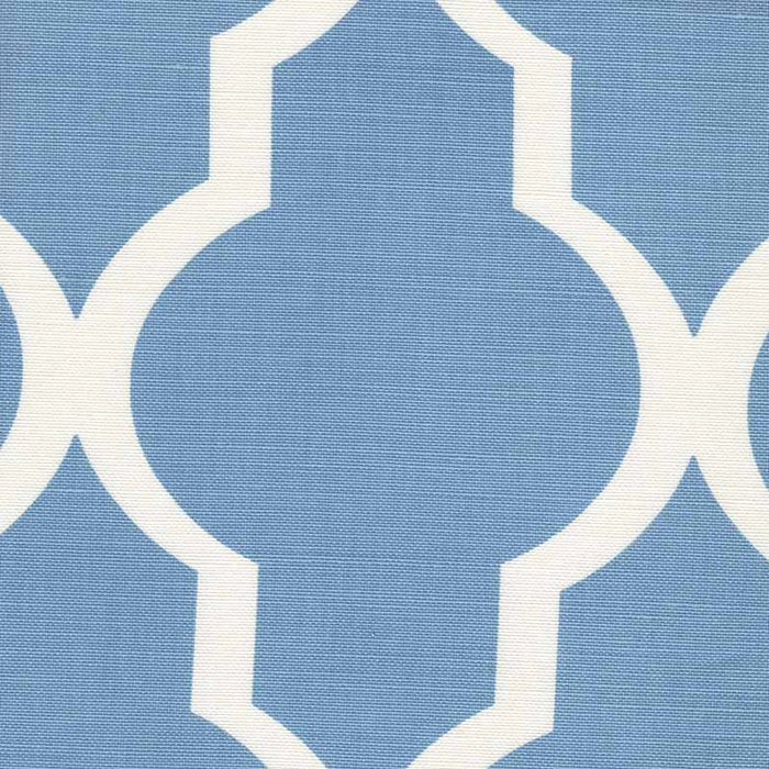 Quadrille Mirador Reverse One Color French Blues Fabric Sample 303715F-01