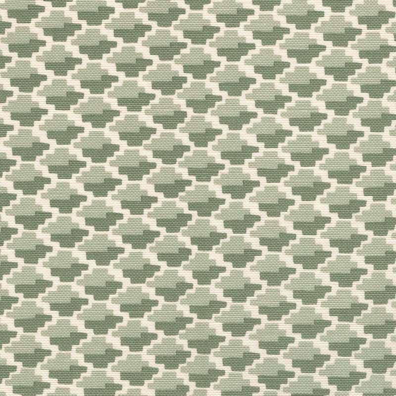 Quadrille Il Gioco Silver/green Fabric 303720F-02