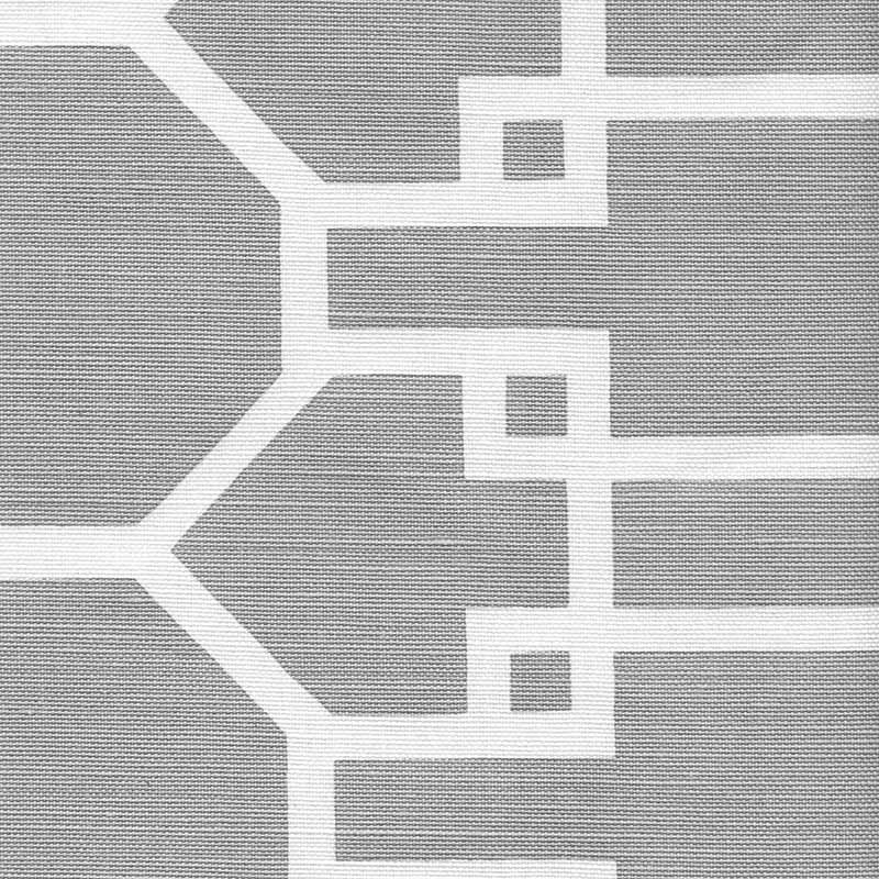 Quadrille Brighton Reverse Gray Fabric Sample 304022F