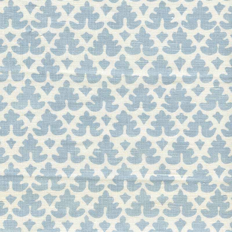 Quadrille Volpi Neutral Soft Windsor Blue Fabric 304040B-03