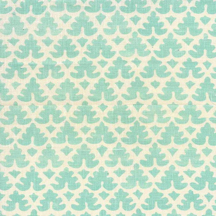 Quadrille Volpi Turquoise Fabric Sample 304040F