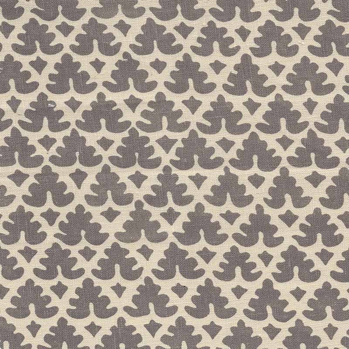 Quadrille Volpi Steel Gray Fabric Sample 304046T