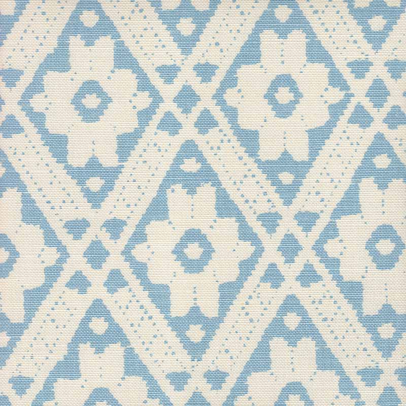 Quadrille Viennese Sky Blue Fabric 305050F