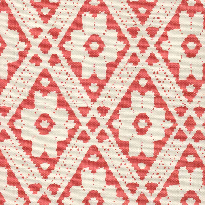 Quadrille Viennese Terracotta Fabric 305054F