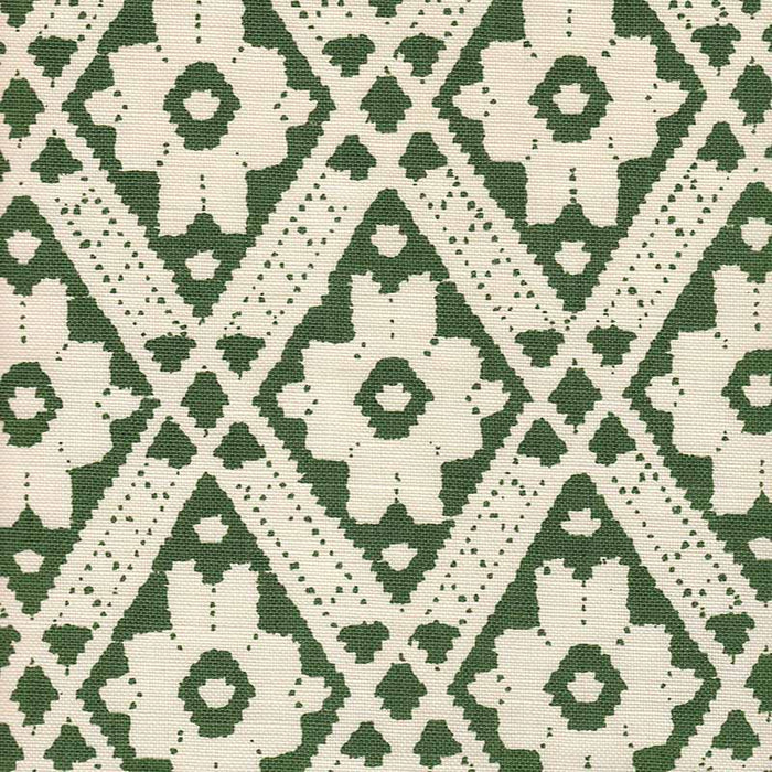 Quadrille Viennese Forest Green Fabric 305057F