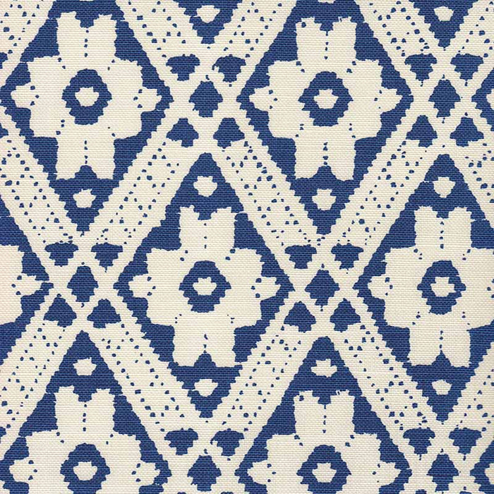 Quadrille Viennese New Navy Fabric Sample 305058F