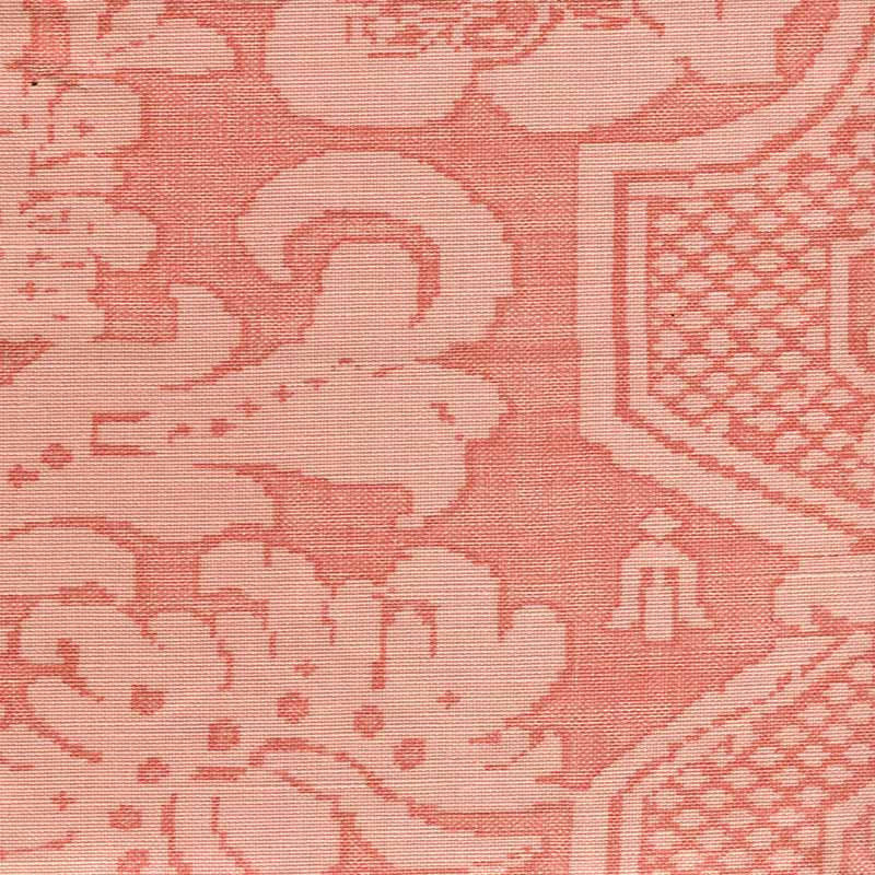 Quadrille La Tour Damask Peach Light Peach Fabric 306000F