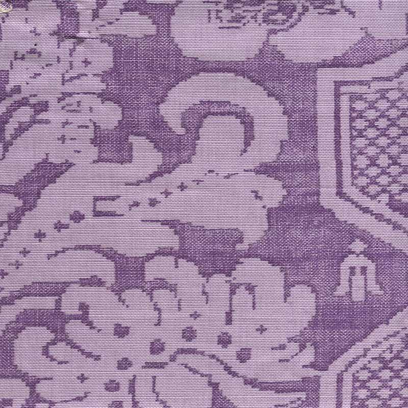 Quadrille La Tour Damask Purple Lilac Fabric 306007F