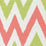 Quadrille Tashkent Ii Small Scale Coral Green Green Fabric 306021F