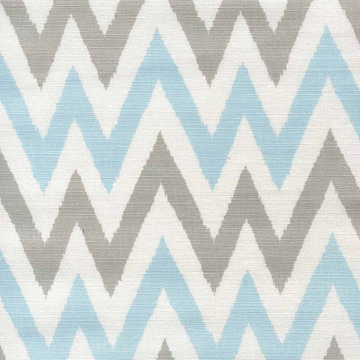 Quadrille Tashkent Ii Mini Scale Gray Blue Fabric Sample 306032P