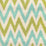 Quadrille Tashkent Ii Mini Scale Blue Chartreuse Fabric Sample 306033F