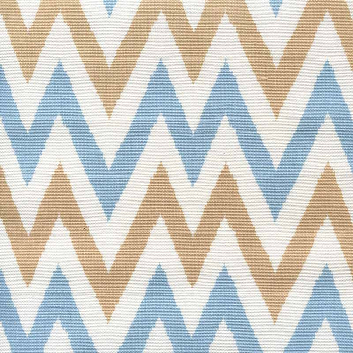 Quadrille Tashkent Ii Mini Scale Windsor Blue Taupe Fabric 306034P