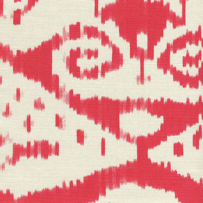 Quadrille Malaya Red Fabric Sample 306050F